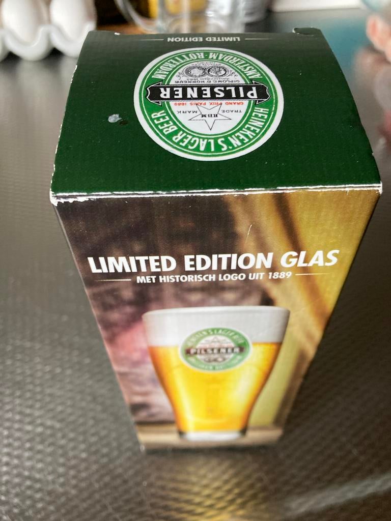 Heineken Limited Edition Glas - Nieuw in doos, Verzamelen, Ophalen of Verzenden, Nieuw, Bierglas