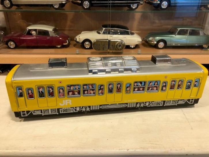 Opruiming 2 x Oude blikken metro treinen uit China, Antiek en Kunst, Antiek | Speelgoed, Ophalen of Verzenden