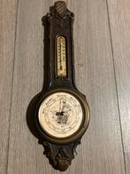 Antieke Barometer met Thermometer, Audio, Tv en Foto, Weerstations en Barometers, Ophalen of Verzenden, Gebruikt, Barometer