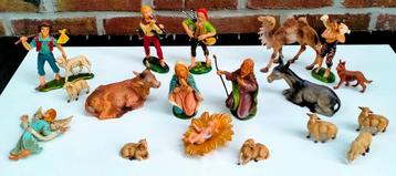 Kerst Beelden Groep TBV Kerststal / Kerst kribbe - 19Delig beschikbaar voor biedingen