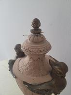 Antiek gipsen ornament met 2 feniksen, Antiek en Kunst, Ophalen of Verzenden
