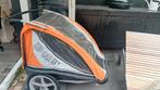 Kidkar, fietskar, wandelkar 2 kinderen + fietsstang, Fietsen en Brommers, Fietsaccessoires | Aanhangers en Karren, Ophalen, Gebruikt