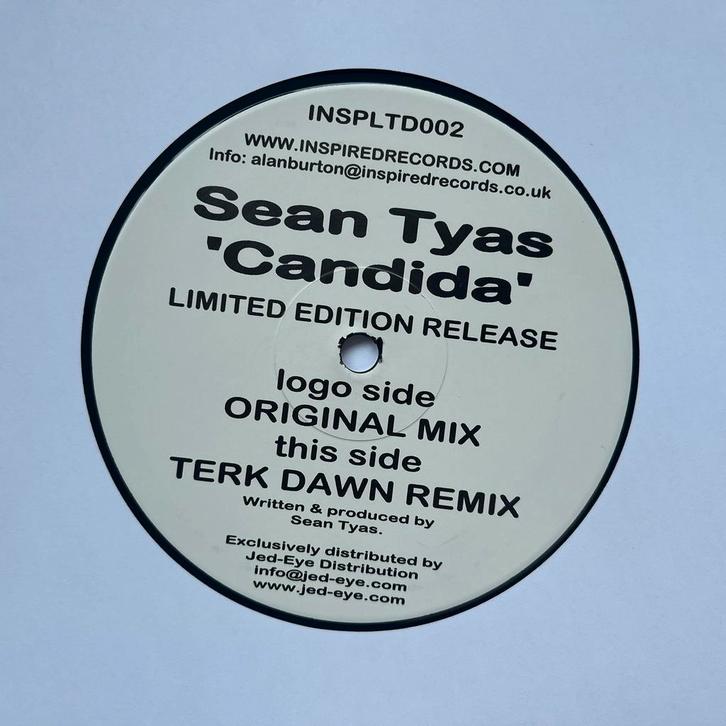 Sean Tyas – Candida (Inspired Limited Records), Cd's en Dvd's, Vinyl | Dance en House, Gebruikt, Techno of Trance, 12 inch, Ophalen of Verzenden