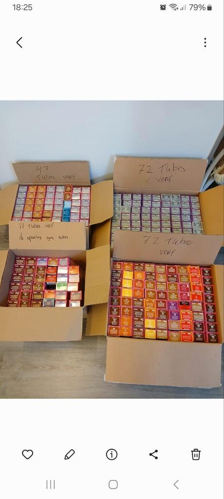 224 nieuwe tubes matrix verf., Sieraden, Tassen en Uiterlijk, Uiterlijk | Lichaamsverzorging, Nieuw, Overige typen, Ophalen