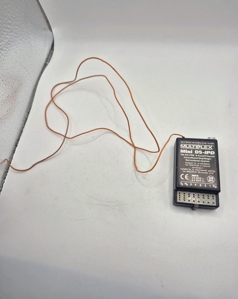 Multiplex mini DS-IPD 9 kanaal ontvanger 35mhz voor rc, Ophalen of Verzenden