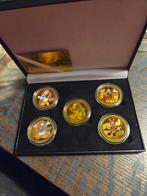 Disney Goudkleurige Munten Set, Verzamelen, Ophalen of Verzenden, Mickey Mouse