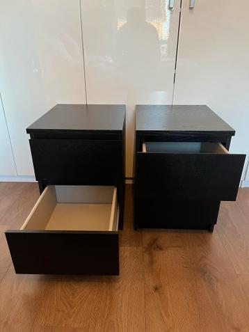 2x IKEA Malm Nachtkastjes met 2 Lades - afbeelding 4