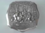 Zilveren Rozenkrans met Zilveren Relief Tafereel Doosje, Ophalen of Verzenden