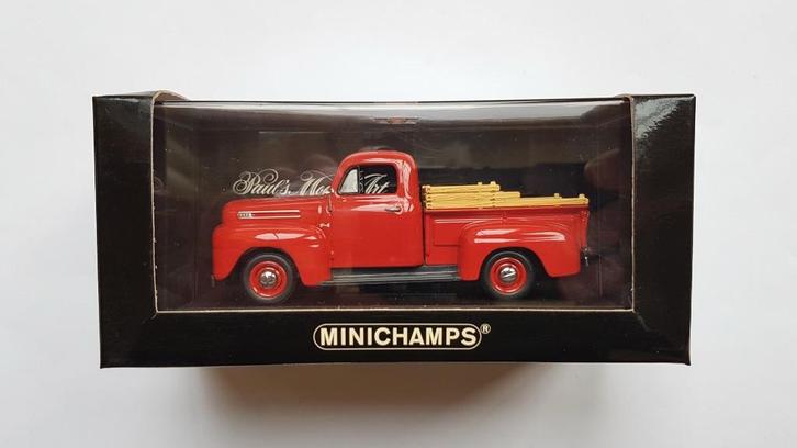 Ford F-1 Pickup 1948 Red Minichamps 1:43, Hobby en Vrije tijd, Modelauto's | 1:43, Nieuw, Auto, MiniChamps, Verzenden