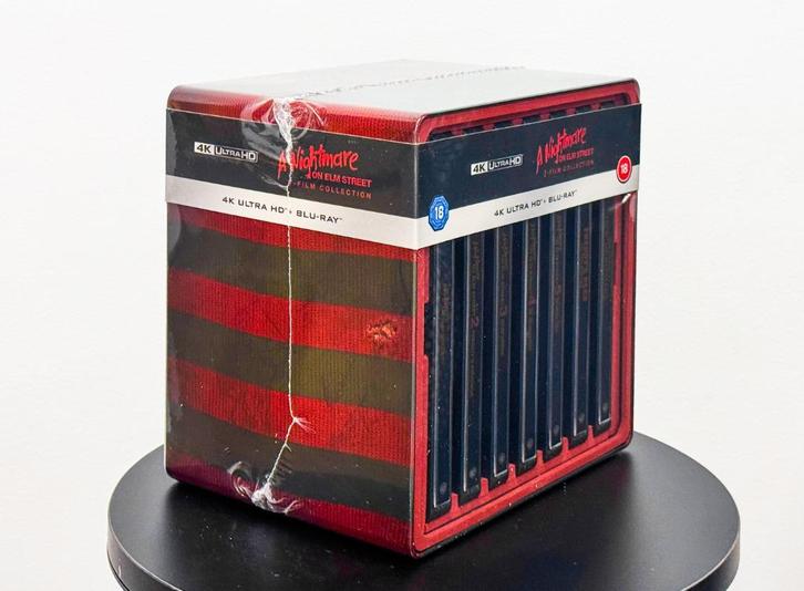 A Nightmare on Elm Street: 7-Movie Coll. 4K UHD Blu-Ray Box, Cd's en Dvd's, Blu-ray, Nieuw in verpakking, Horror, Boxset, Ophalen of Verzenden