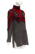 Old Céline Phoebe Philo red grey wool sweater dress, Grijs, Ophalen of Verzenden, Zo goed als nieuw