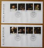 Twee FDC's Kunstwerk Rembrandt, De nachtwacht, Postzegels en Munten, Postzegels | Thematische zegels, Verzenden, Postfris, Overige thema's