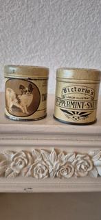 2 Antieke Snuiftabak Blikjes, Verzamelen, Blikken, Ophalen of Verzenden, Gebruikt, Overige