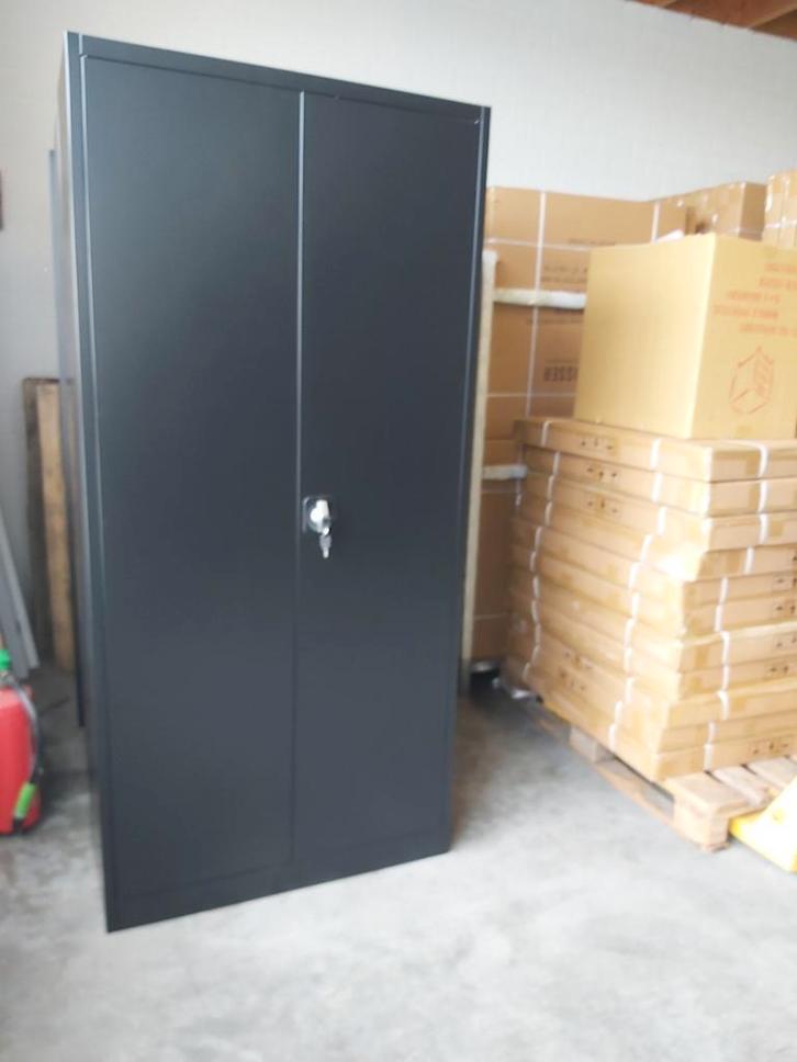 Metalen magazijnkasten gereedschapkast 2-deurs, Huis en Inrichting, Kasten | Roldeurkasten en Archiefkasten, Nieuw, 150 tot 200 cm