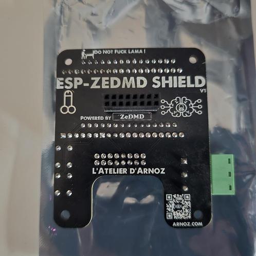 ESP32 met ZeDMD Shield  voor 128x32 DMD, Hobby en Vrije tijd, Elektronica-componenten, Nieuw, Ophalen of Verzenden