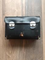 Oude buschauffeur/trambestuurder leren tas.    Jaren 80, Ophalen of Verzenden, Trein, Overige typen