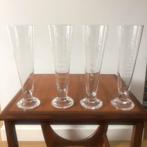 4 X antique kristallen pils / champagne glazen, Antiek en Kunst, Ophalen of Verzenden