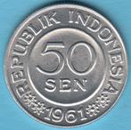 Indonesië 50 Sen 1961, KM# 14 in munthouder, Ophalen of Verzenden, Zuidoost-Azië, Losse munt
