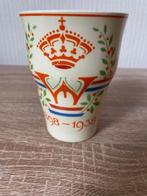 Beker Koningin Wilhelmina 1898 - 1938, Verzamelen, Koninklijk Huis en Royalty, Ophalen of Verzenden, Gebruikt, Nederland, Servies