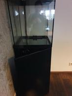 Aquel glossy 50 zwart aquarium inclusief meubel, Dieren en Toebehoren, Vissen | Aquaria en Toebehoren, Ophalen of Verzenden, Gebruikt