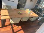 Tafel table de sud met 6 mobitec stoelen licht groen, Huis en Inrichting, Tafels | Eettafels, Ophalen of Verzenden, Zo goed als nieuw