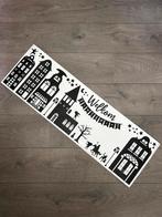 Herbruikbare raamsticker huisjes sinterklaas kerk, Ophalen of Verzenden, Nieuw