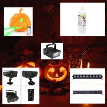 Halloween Bundel Rookmachine + Stroboscoop + Laser + BL beschikbaar voor biedingen