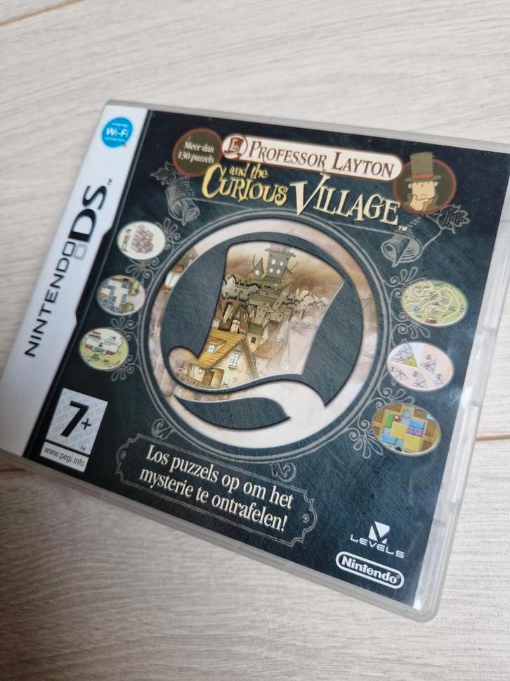 professor layton and the curious village nl nintendo ds game, Spelcomputers en Games, Games | Nintendo DS, Zo goed als nieuw, Avontuur en Actie