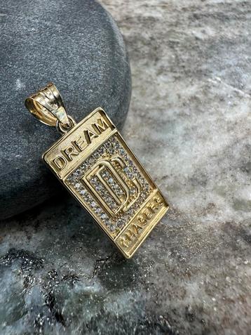 14k Gouden Dream Chasers Hanger - Iced Out beschikbaar voor biedingen