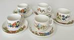 5 kop met schotels Libelle Marjolein Bastin J&G Meakin, Ophalen of Verzenden, Zo goed als nieuw, Wedgwood, Kop(pen) en/of Schotel(s)