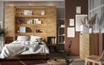 Concept opklapbed verticaal - 160x200 - Eikenkleur, Huis en Inrichting, Niet ingevuld, Niet ingevuld, Niet ingevuld