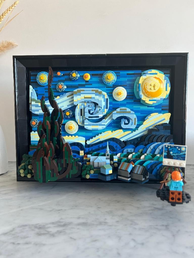 LEGO - De Sterrennacht (Van Gogh) met minifiguur, Kinderen en Baby's, Ophalen, Gebruikt, Complete set, Lego
