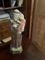 Oud heiligenbeeld, gips, 40cm hoog, Ophalen of Verzenden