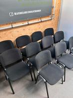 Stoelen / kantinestoelen (11 stuks), Ophalen, Stof, Zwart, Xx