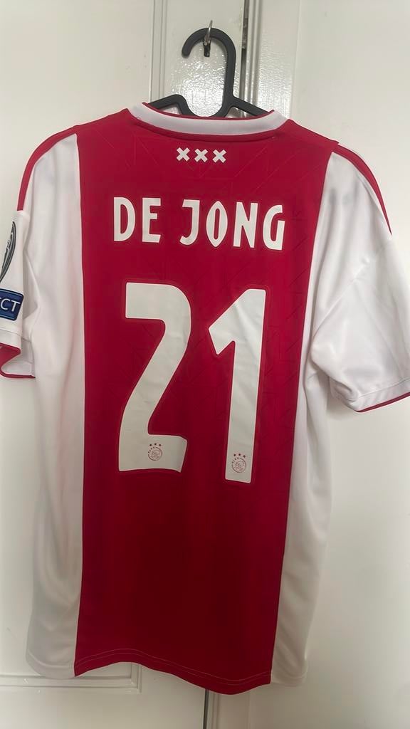 Ajax 2018-19 Thuisshirt - Frenkie de Jong - Adidas - UCL, Ophalen of Verzenden, Zo goed als nieuw, Shirt