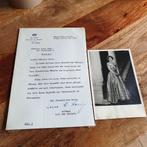 Bedankbrief koningin griekenland, Ophalen of Verzenden, Kaart, Foto of Prent