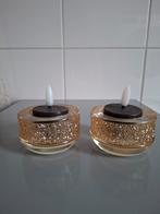 2 prachtige swarovski gouden theelichthouders, Verzamelen, Swarovski, Ophalen of Verzenden, Zo goed als nieuw, Figuurtje