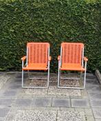 Oranje opklap stoeltjes., Ophalen, Twee, Overige kleuren, Zo goed als nieuw