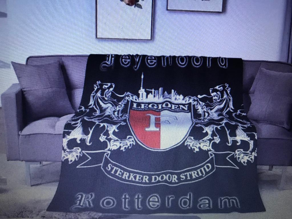 Prachtige Fan-Sport FEYENOORD Fleecedeken, Verzenden, Nieuw, Feyenoord, Overige typen
