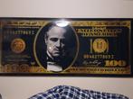 Godfather 100 dollar. Plexiglas, Ophalen of Verzenden, Nieuw, Film, Poster