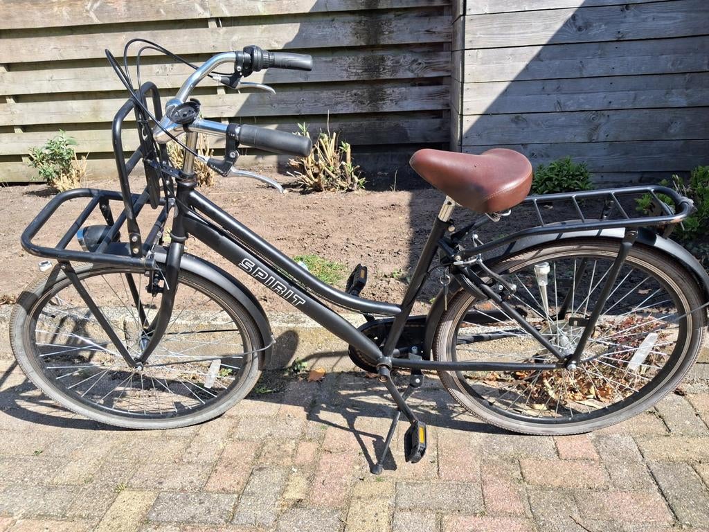 Spirit omafiets zwart, Ophalen, Gebruikt, Handrem