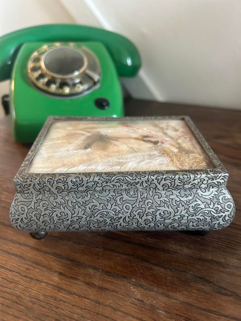 Vintage sieraden doosje vlinder, Ophalen of Verzenden, Huis en Inrichting