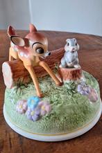 Vintage bambi muziekdoos en boekensteunen Schmid, Verzamelen, Disney, Ophalen of Verzenden, Zo goed als nieuw, Beeldje of Figuurtje