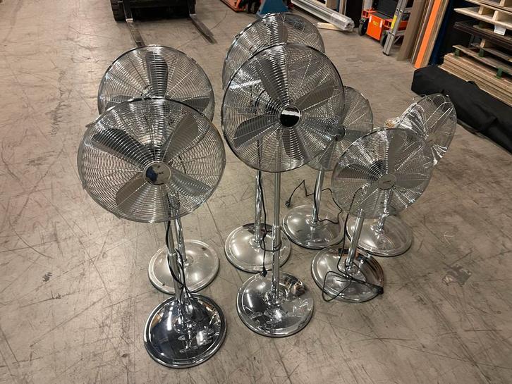 Statiefventilator chroom merk koenic, Witgoed en Apparatuur, Ventilatoren, Gebruikt, Vloerventilator, Ophalen