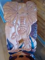 Afrikaanse houten kunst stoel, Ophalen of Verzenden