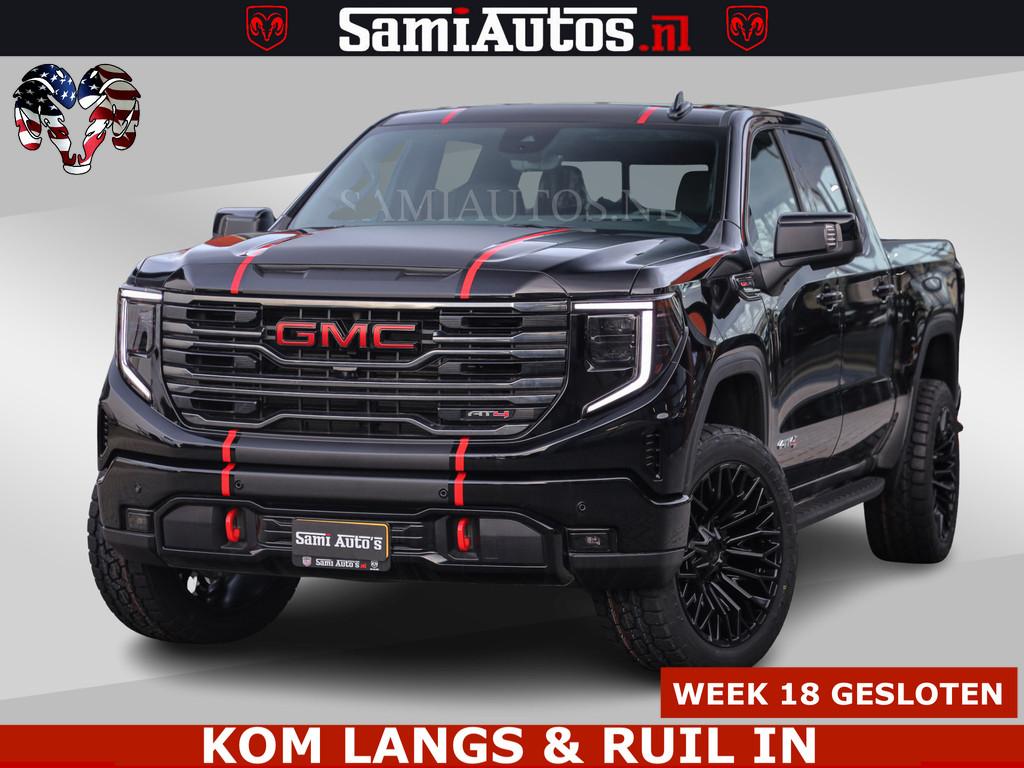 GMC Sierra AT4 6.2 V8 4X4 | VIRTUAL COCKPIT | LPG | HUD | BO, Gebruikt, Met garantie (alle), Zwart, Leder