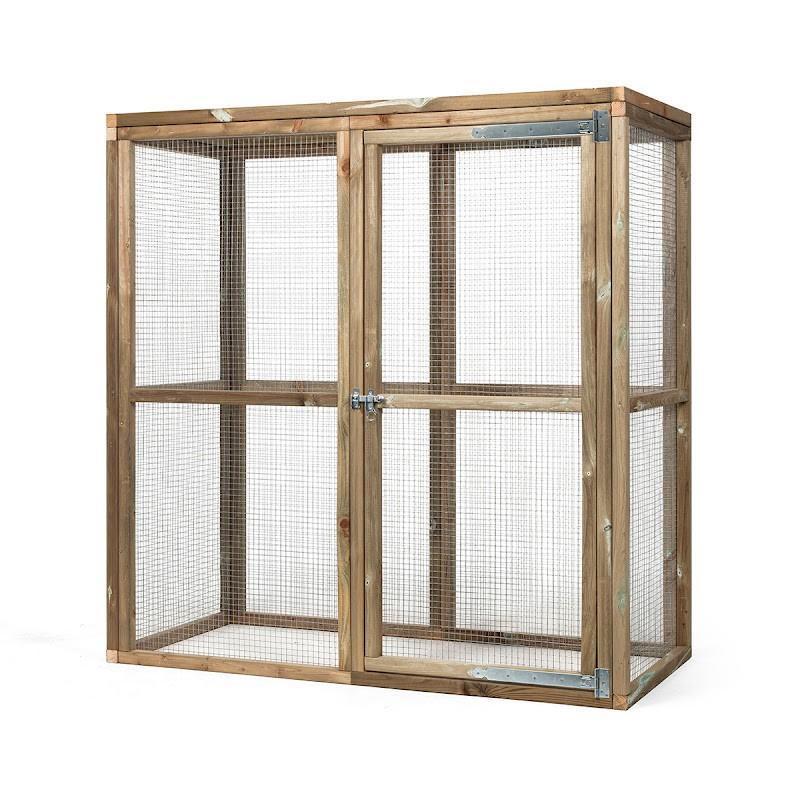 Houten Kippenren Mats