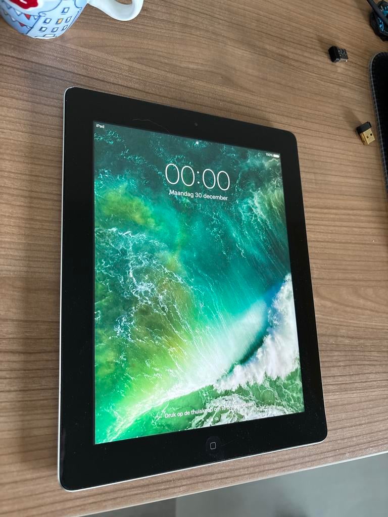 iPad MD510NF/A 16GB, Computers en Software, Apple iPads, Zo goed als nieuw, Apple iPad, Wi-Fi, 10 inch, 16 GB, Zwart, Ophalen of Verzenden