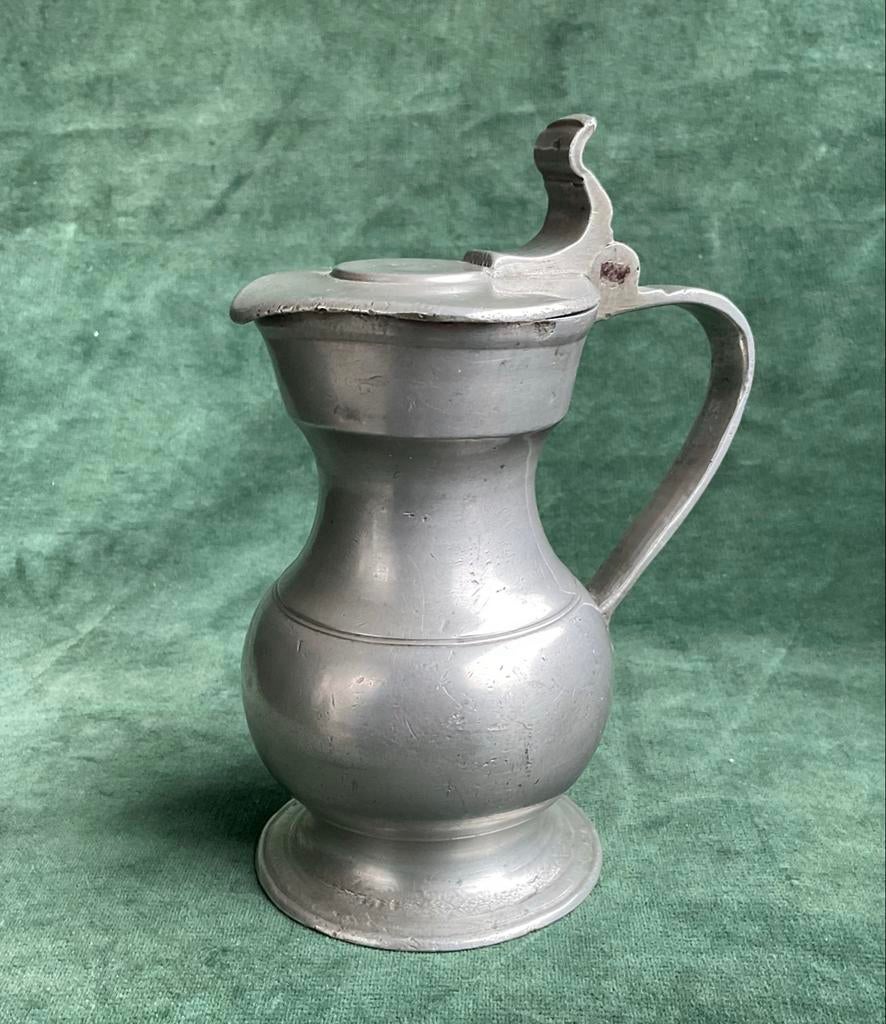 Achttiende-eeuws Maatkannetje type Rembrandt uit Geldern, Antiek en Kunst, Antiek | Tin, Ophalen of Verzenden