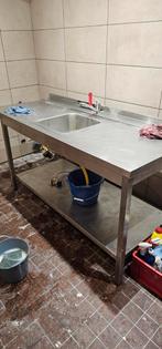 Rvs spoelbak, Ophalen, 70 tot 120 cm